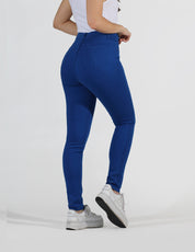 OHPOMP!® Cintura Alta Skinny Jeans Colorido Azul OP1749