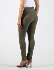 OHPOMP!® Cintura Alta Skinny Jeans Verde OP1760