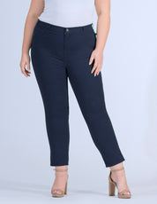 OHPOMP!® Curvy Cintura Alta Skinny Jeans Azul Marino OPE1677a