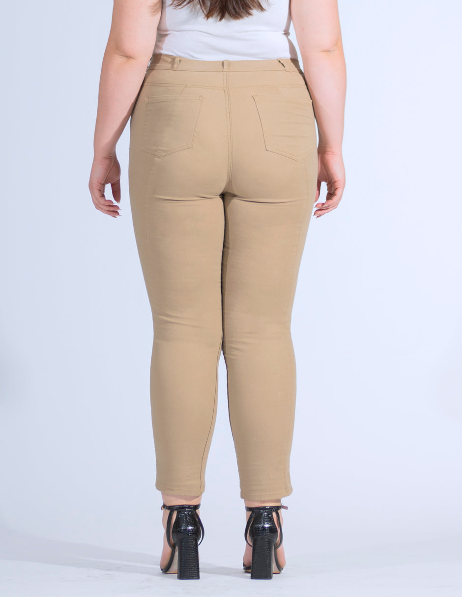 OHPOMP!® Curvy Cintura Alta Skinny Jeans Arena OPE1677a