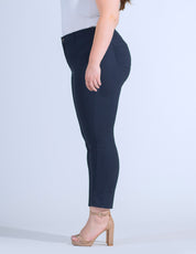 OHPOMP!® Curvy Cintura Alta Skinny Jeans Azul Marino OPE1677a