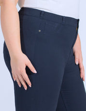 OHPOMP!® Curvy Cintura Alta Skinny Jeans Azul Marino OPE1677a