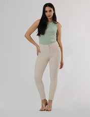 Pana Trend, Cintura Alta Skinny Pana Off White OP1807