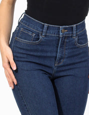 Jeans Cintura Alta Bootcut en Azul Medio