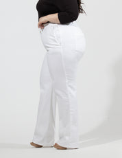 Curvy Jeans Cintura Alta Recto Blanco