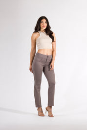 OHPOMP!® Cintura Alta Straight Pants OP1647