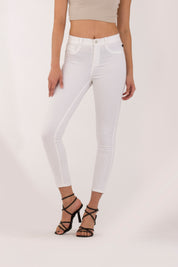 OHPOMP!® Cintura Alta Skinny Blanco OP1676