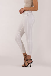 OHPOMP!® Cintura Alta Skinny Blanco OP1676