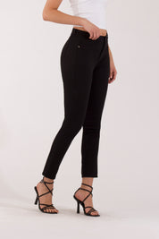 OHPOMP!® Cintura Alta Skinny Jeans Negro OP1677