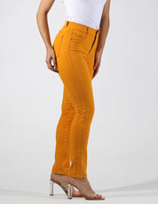 OHPOMP!® Cintura Alta Skinny Jeans Amarillo OP1760