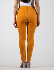 OHPOMP!® Cintura Alta Skinny Jeans Amarillo OP1760