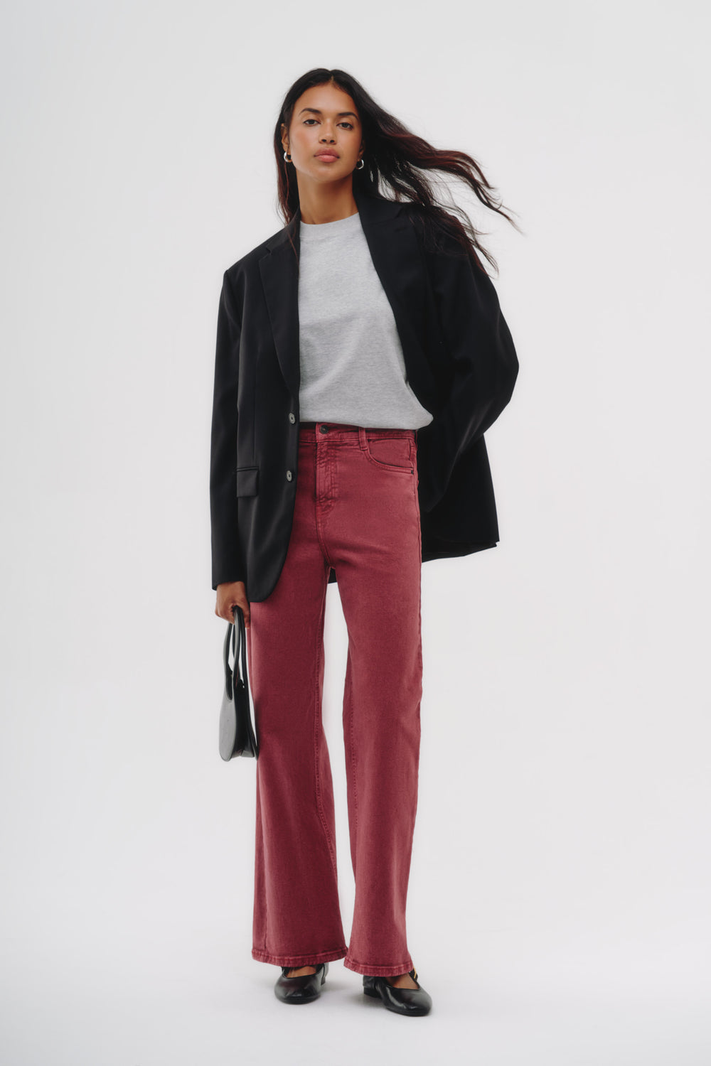 Wide leg Jeans - Fire