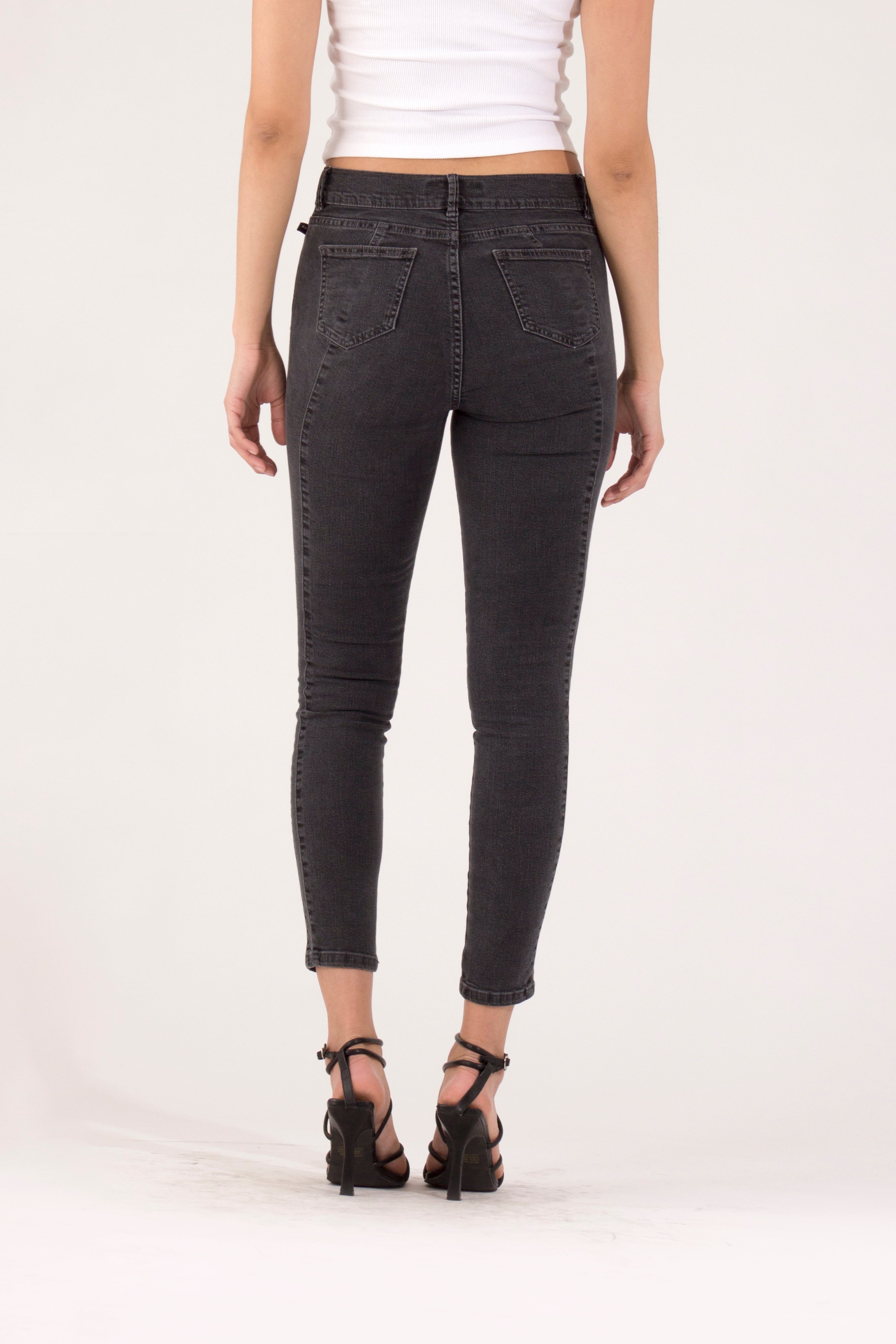 OHPOMP!® Cintura Alta Straight Jeans OP1667