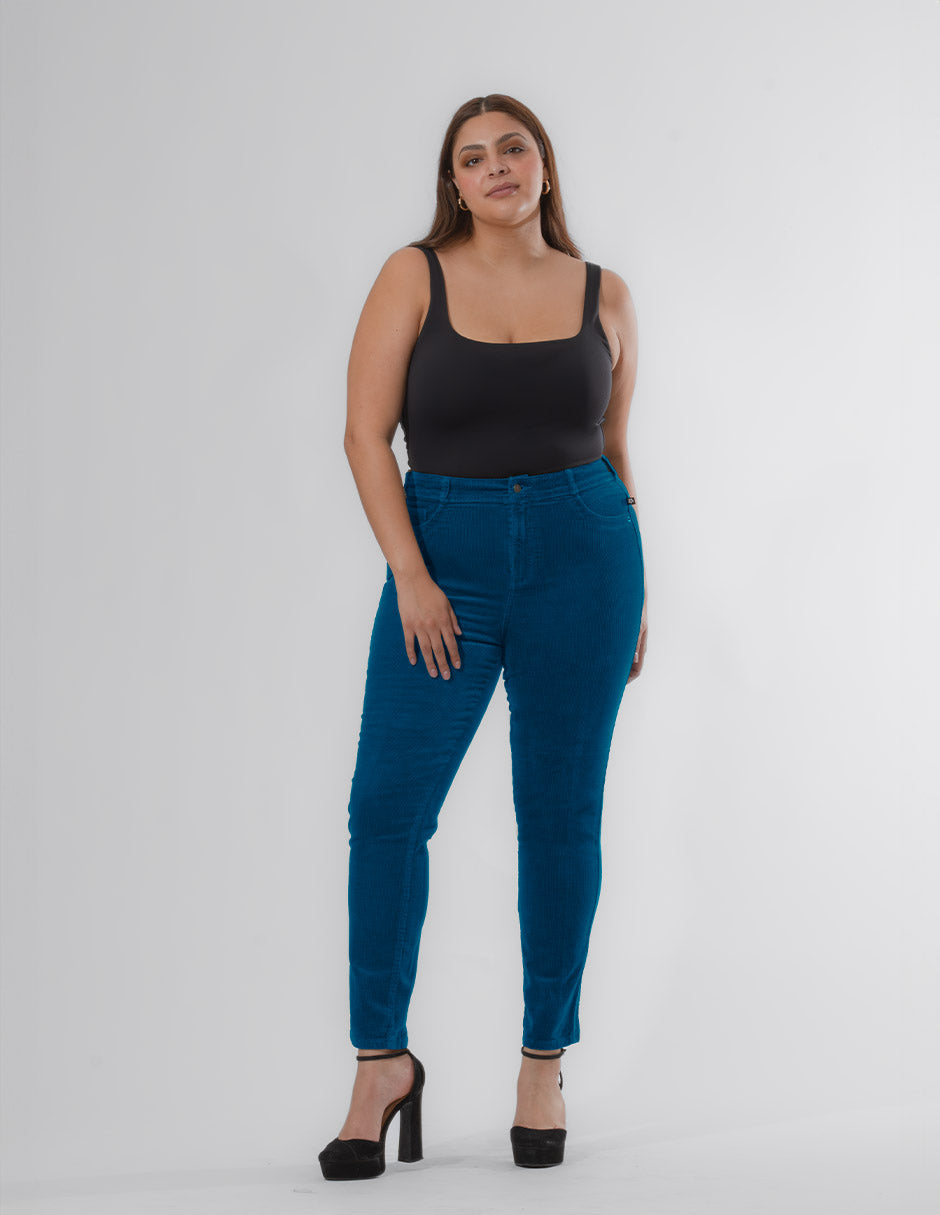 Pana Trend Curvy, Cintura Alta Skinny Pana Petróleo OPE1810