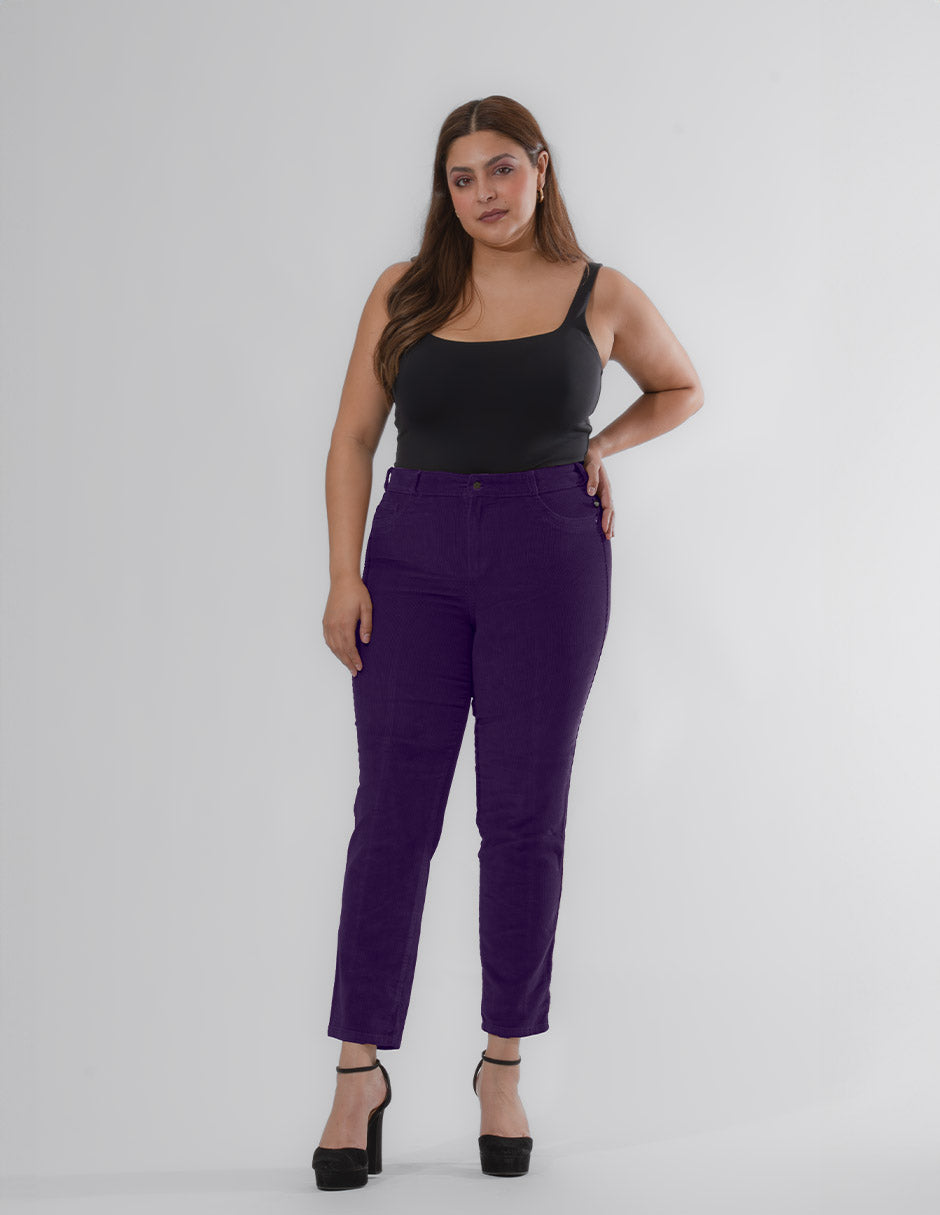 Pana Trend Curvy, Cintura Alta Skinny Pana Morado OPE1810