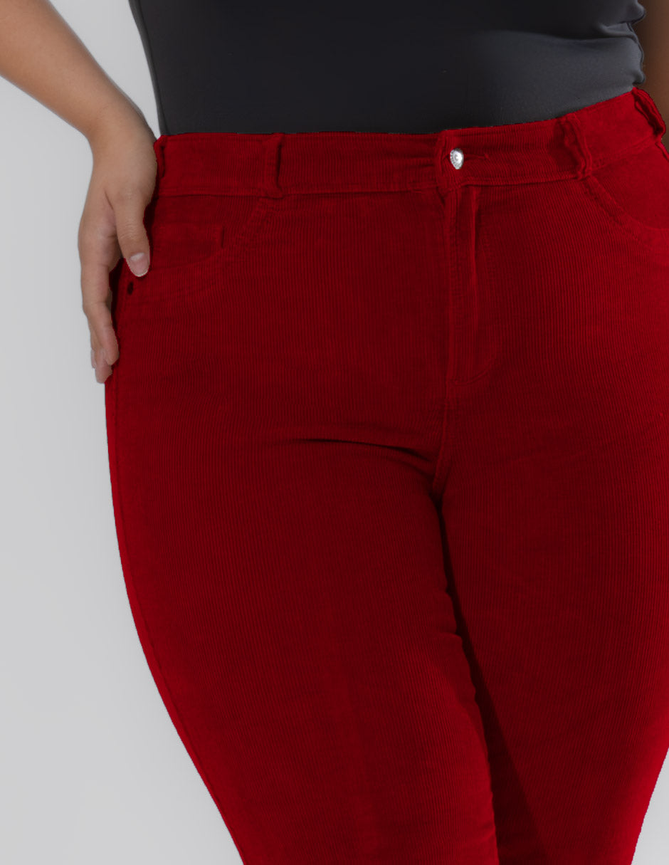 Pana Trend Curvy, Cintura Alta Skinny Pana Rojo OPE1810