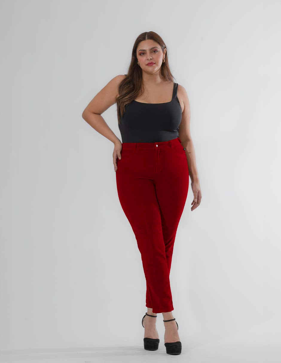 Pana Trend Curvy, Cintura Alta Skinny Pana Rojo OPE1810