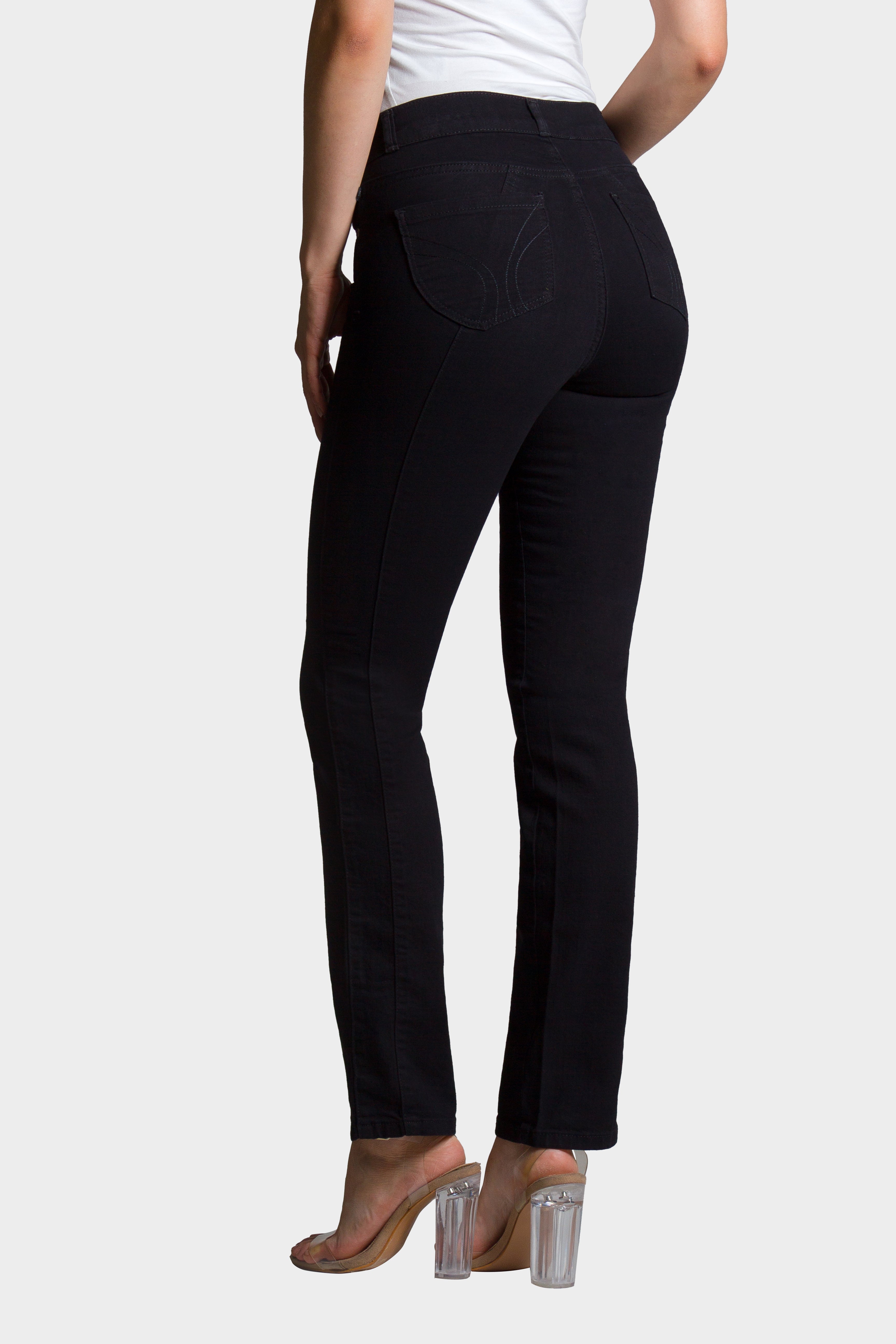 OHPOMP!® Cintura Alta Straight Jeans OP61006