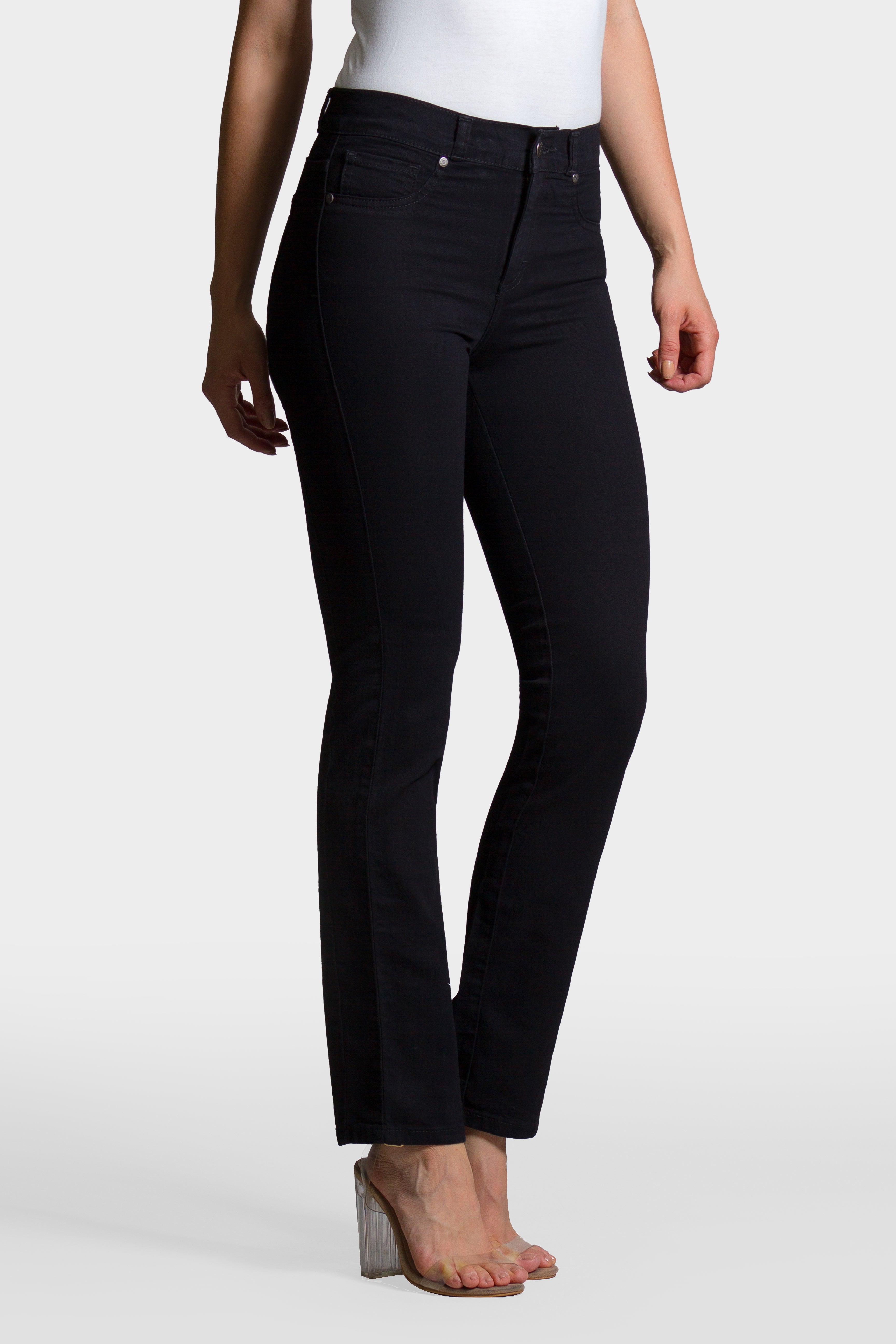 OHPOMP!® Cintura Alta Straight Jeans OP61006