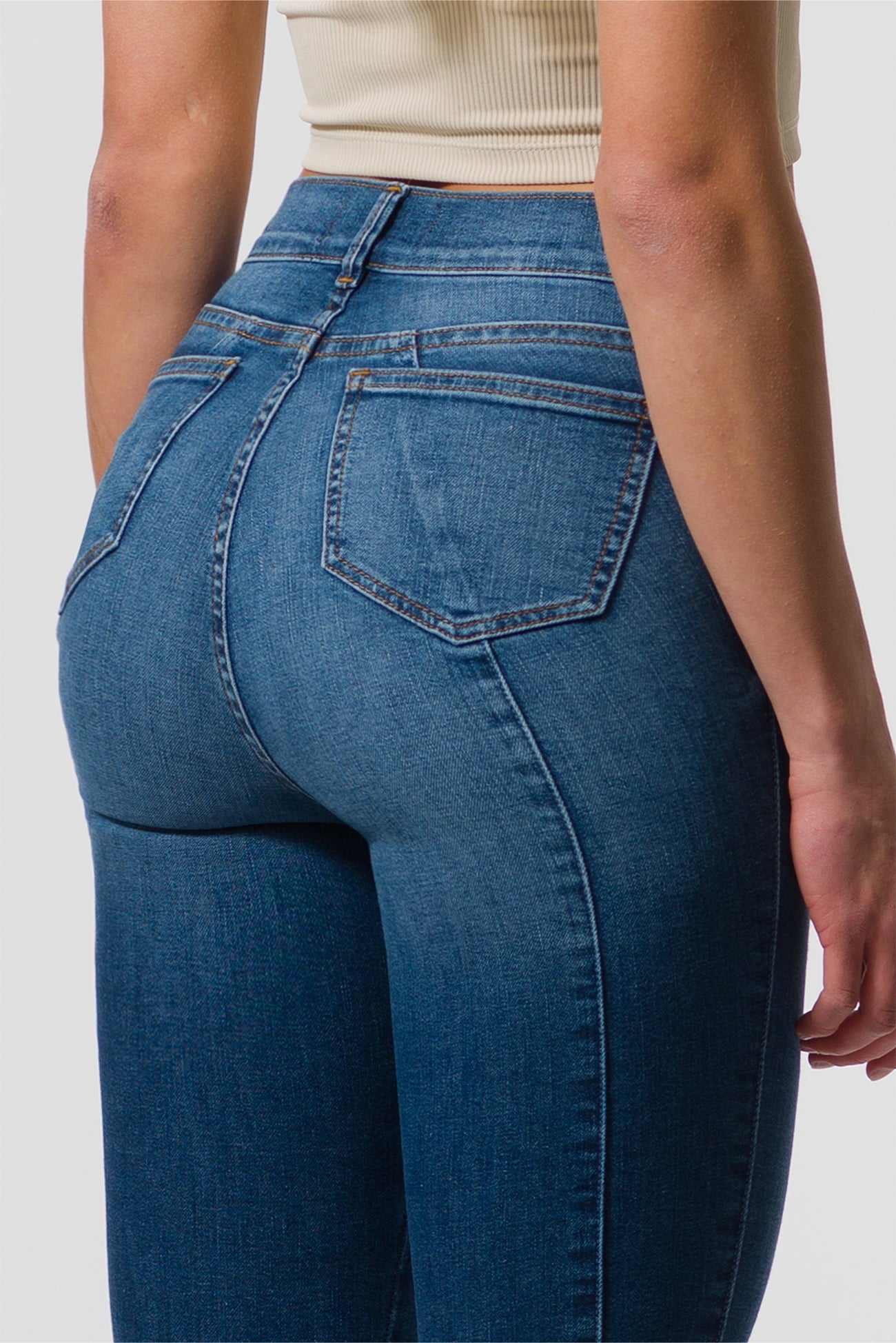 ED-Mid-Rise Skinny Jeans In Cooper Medium Blue