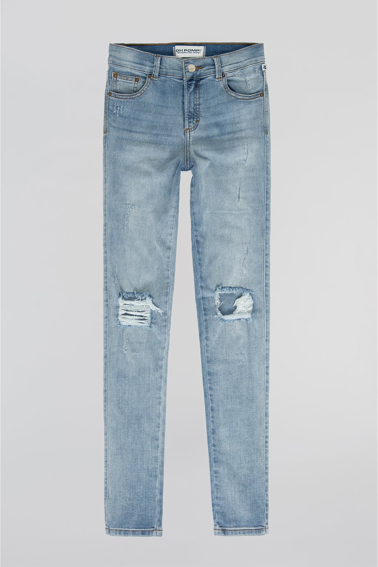 IDNT. - Mid-Rise Skinny Jeans In Ultra-Light Blue