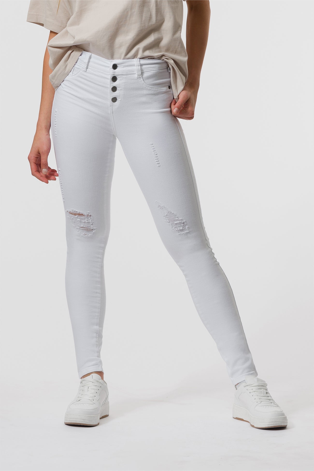 ED - Mid-Rise Skinny Jeans In Clear White