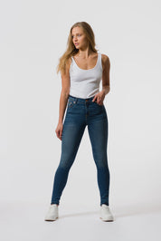 ED - Mid-Rise Skinny Basic Jeans In Mid Blue