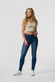 ED-Mid-Rise Skinny Jeans In Cooper Medium Blue