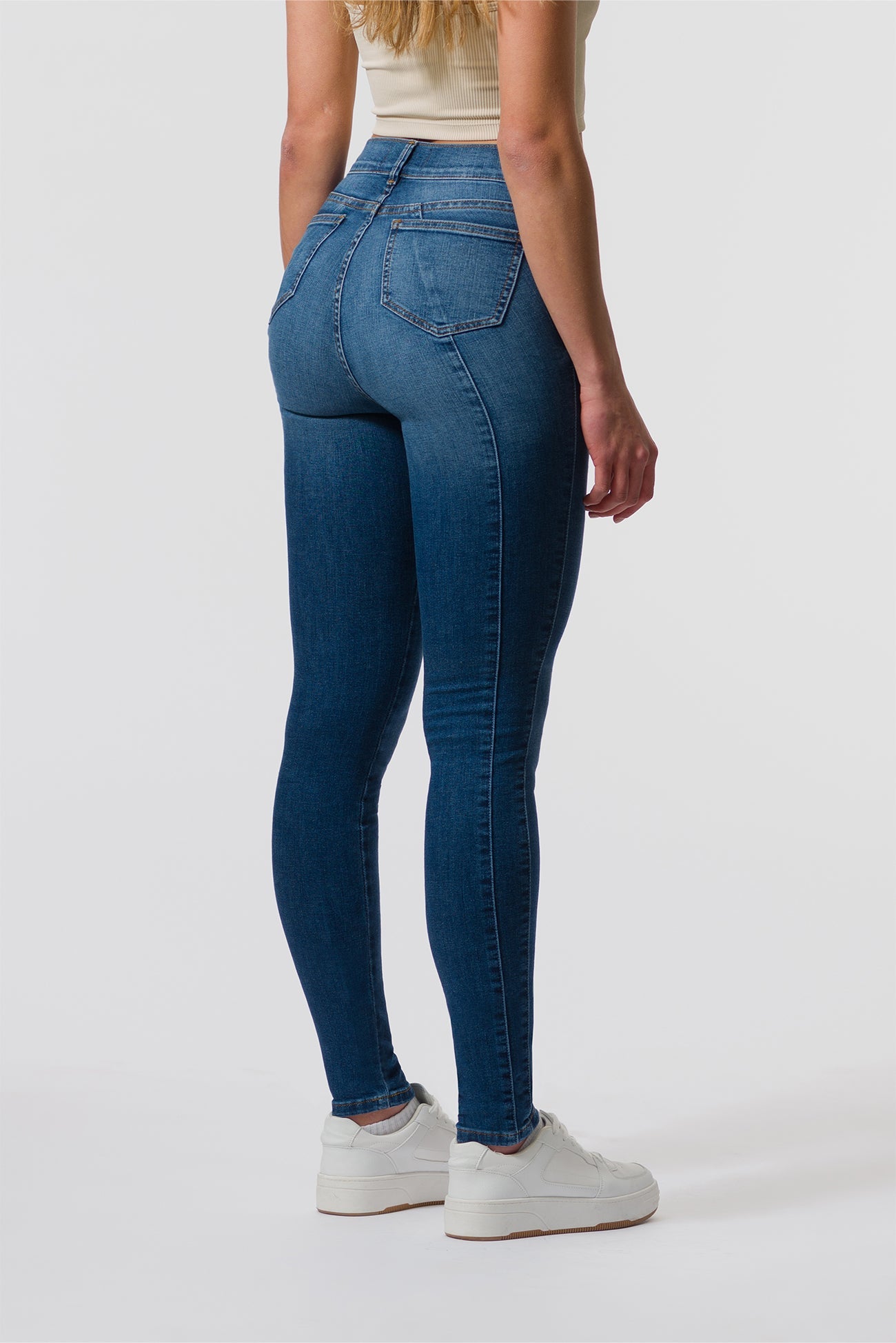 ED-Mid-Rise Skinny Jeans In Cooper Medium Blue