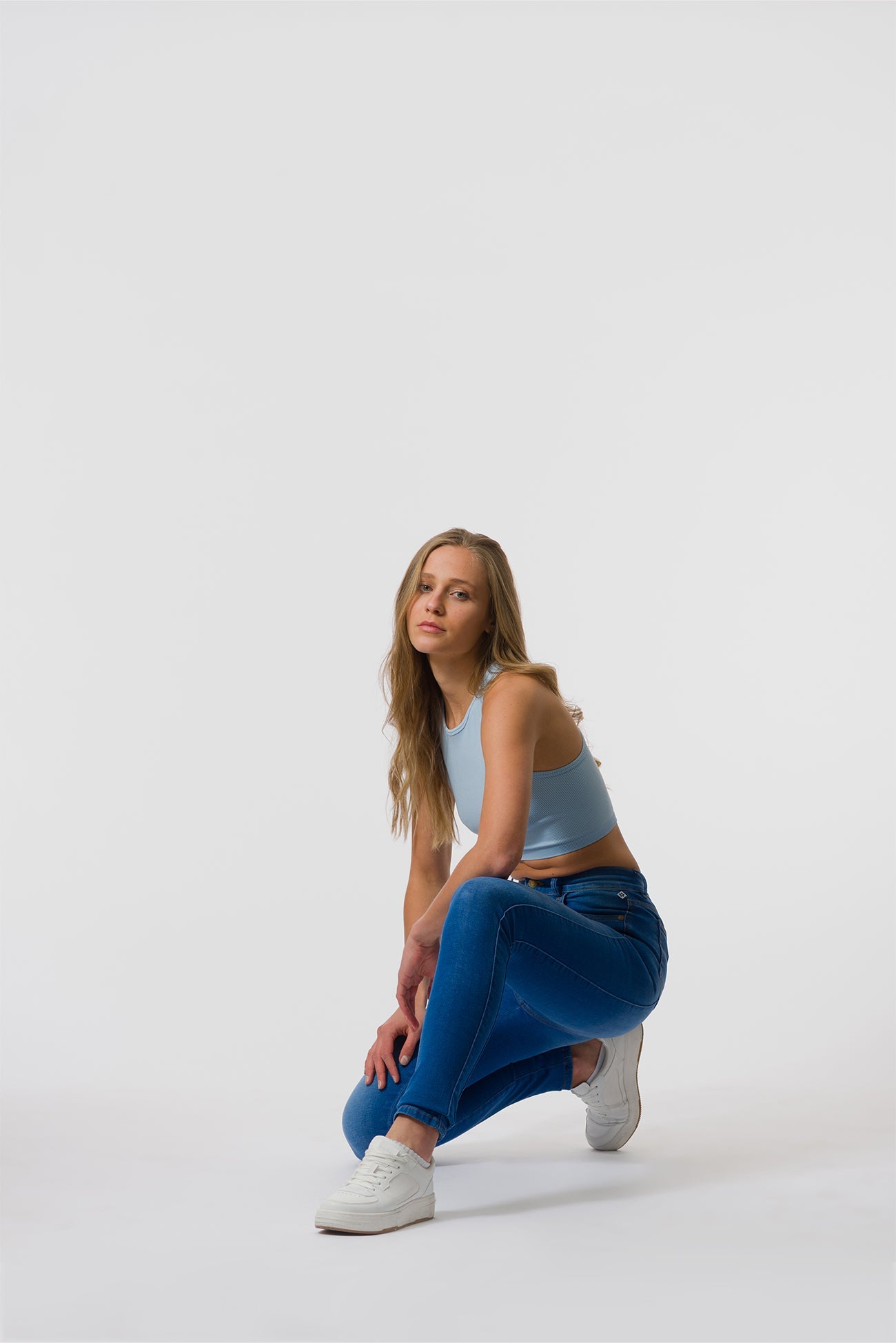 ED - Mid-Rise Skinny Basic Jeans In Sky Blue