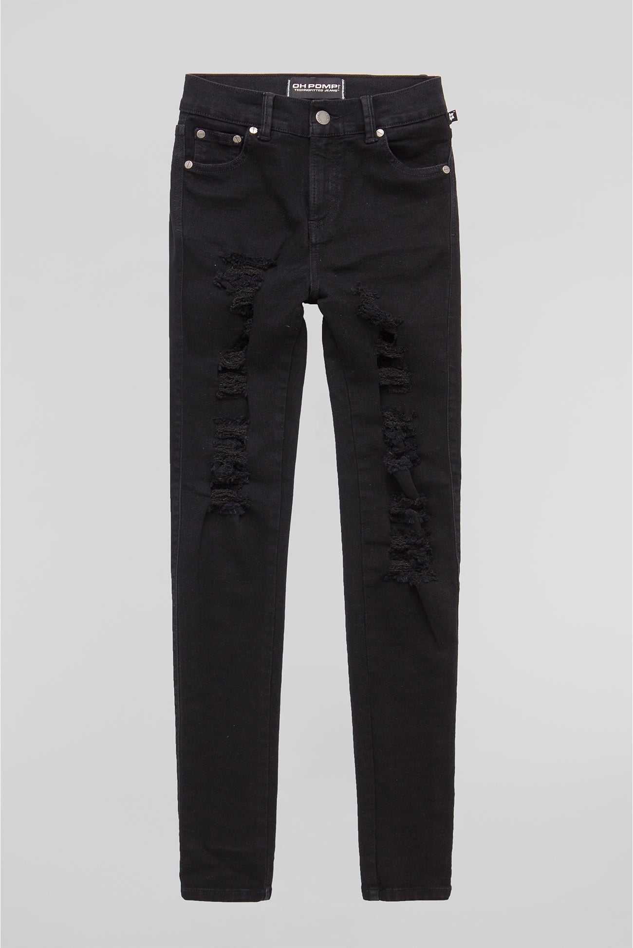 IDNT. - Mid-Rise Skinny Jeans In Full Black