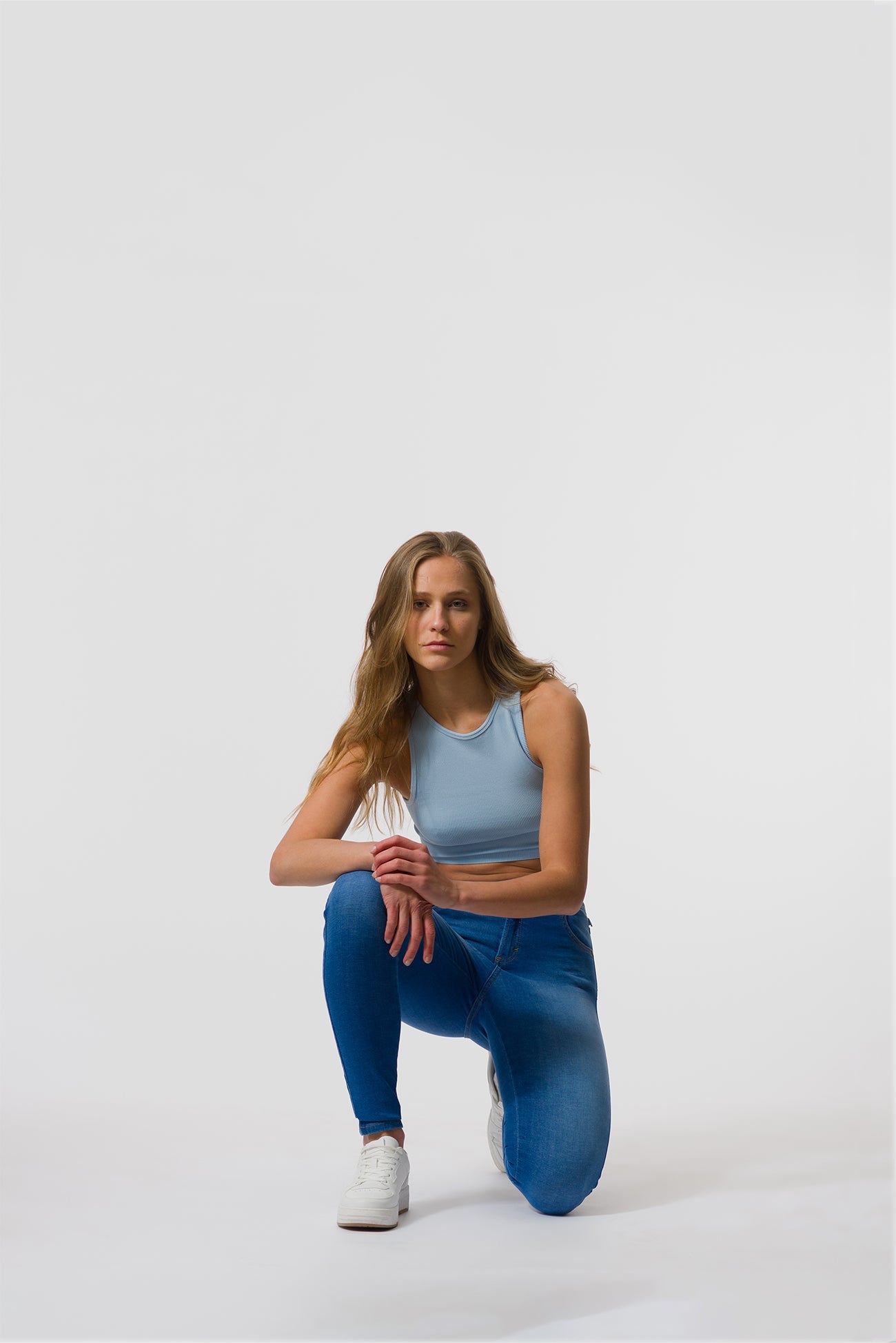 ED - Mid-Rise Skinny Basic Jeans In Sky Blue