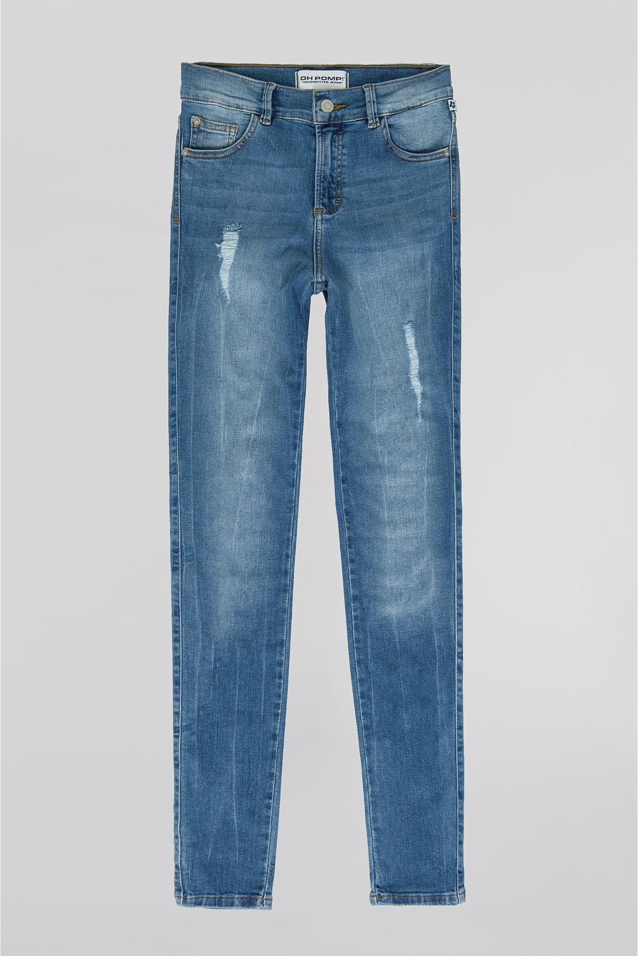 IDNT. - Mid-Rise Skinny Jeans In Mid Blue