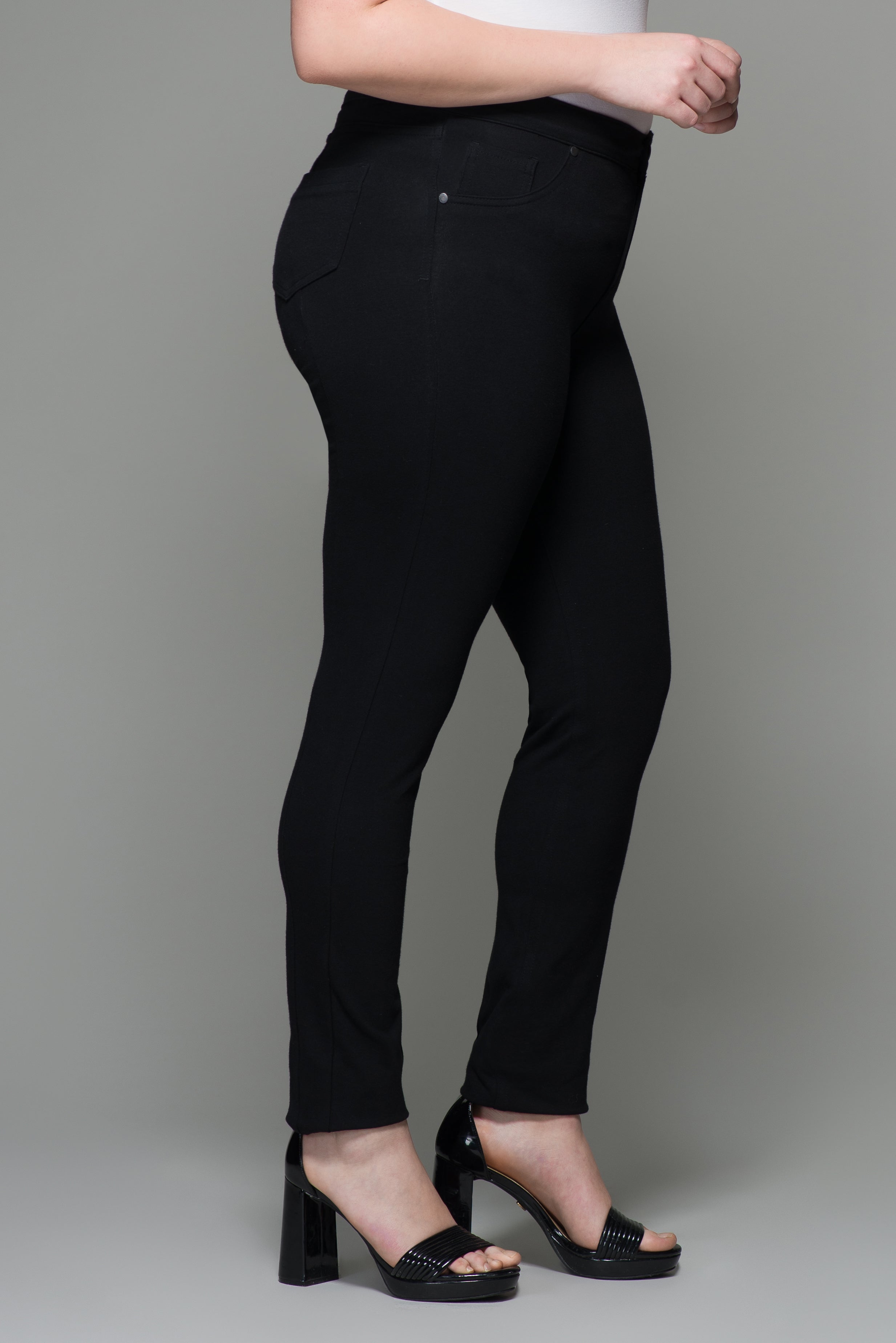 OHPOMP!® Curvy Cintura Alta Legging Negro T019