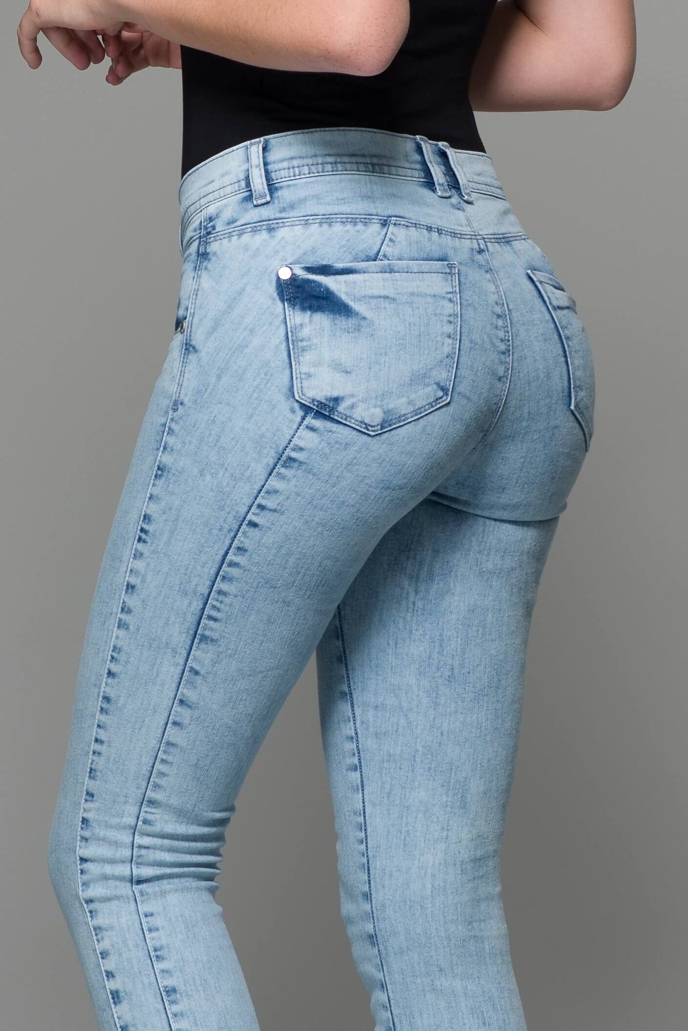 OHPOMP!® Cintura Media Super Skinny Jeans S023