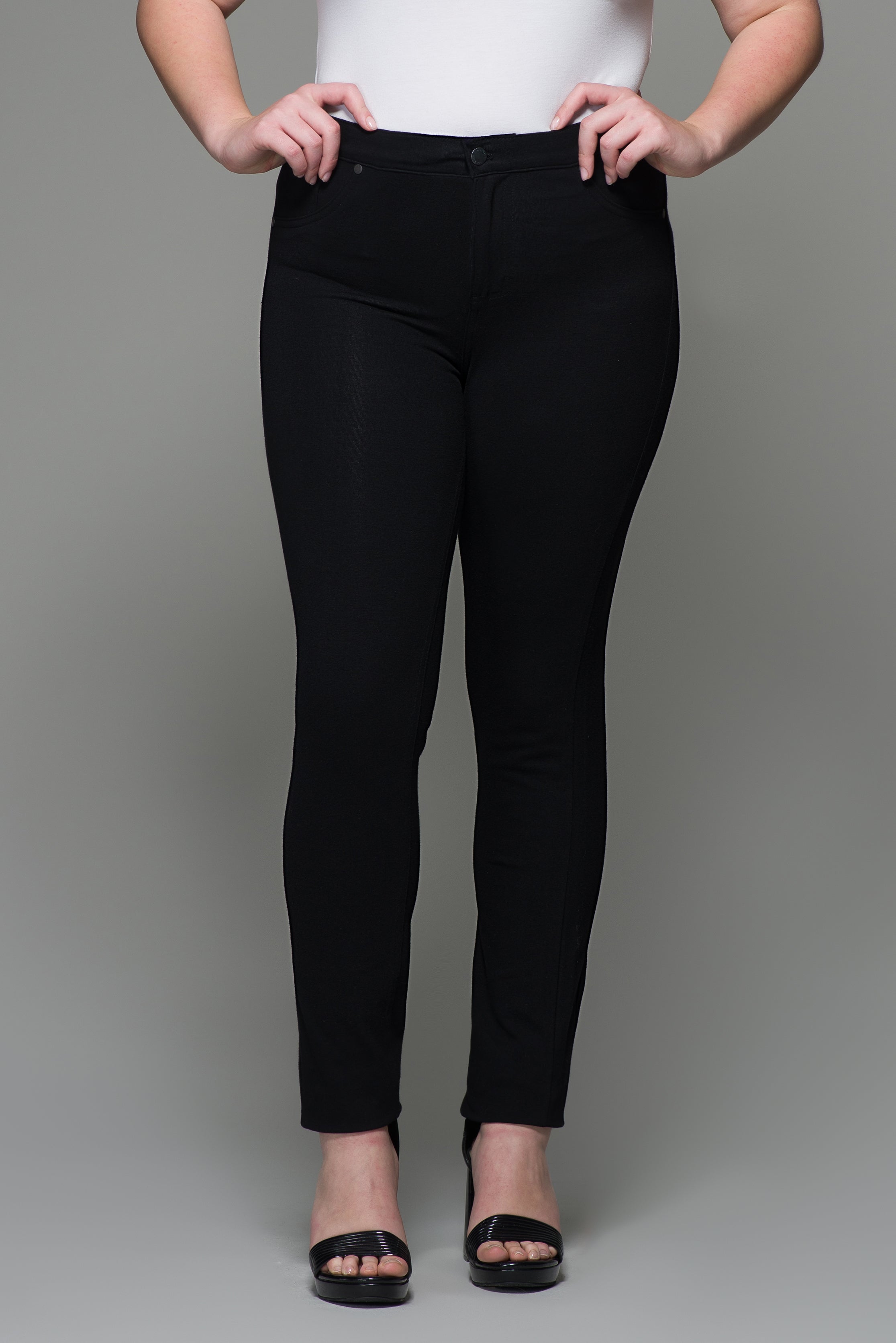 OHPOMP!® Curvy Cintura Alta Legging Negro T019