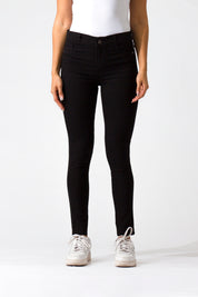 Essentials, Cintura Media Skinny Jeans Negro