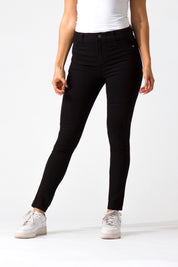 Essentials, Cintura Media Skinny Jeans Negro