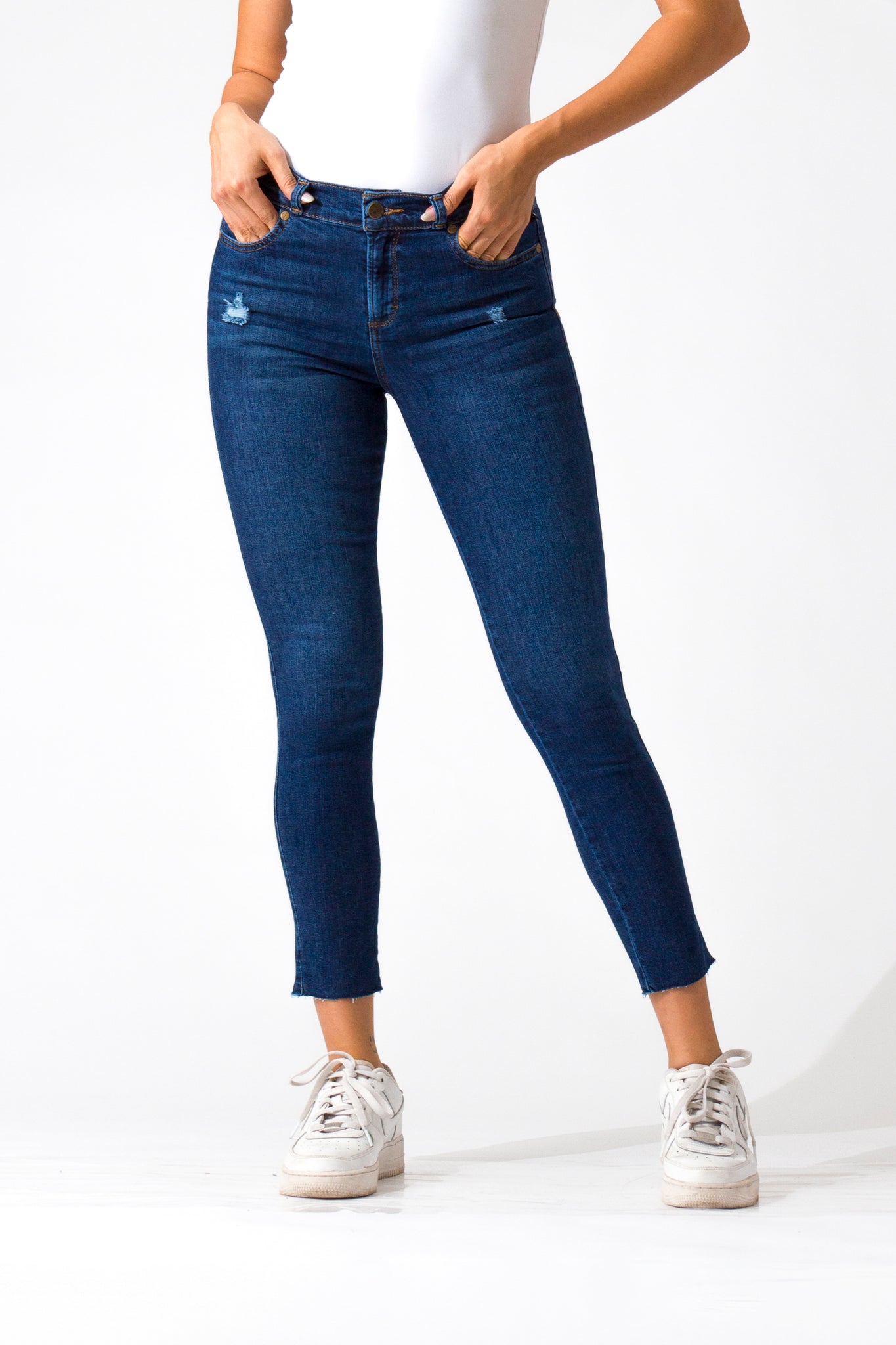 OHPOMP!® Cintura Media Skinny Jeans Ankle D1521