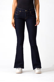 OHPOMP!® Cintura Media Skinny Flare Jeans F025