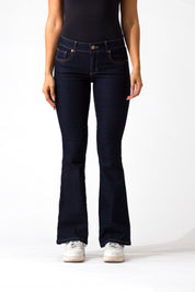 OHPOMP!® Cintura Media Skinny Flare Jeans F025