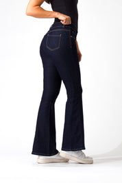 OHPOMP!® Cintura Media Skinny Flare Jeans F025