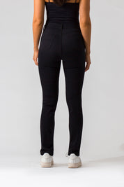 OHPOMP!® Cintura Alta Skinny Jeans Blanco y Negro D574