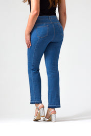 OHPOMP!® Curvy Cintura Alta Straight Jeans R004