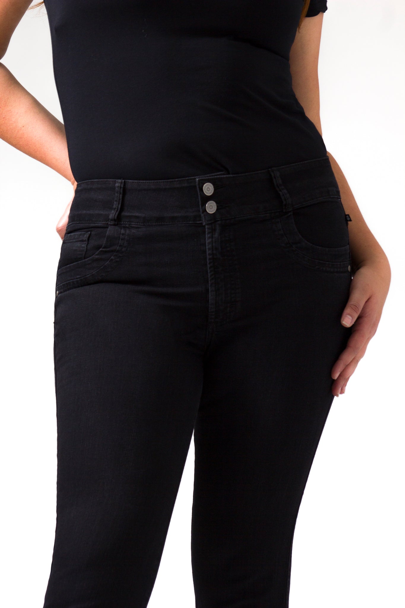 OHPOMP!® Curvy Cintura Alta Skinny Jeans OPE1350