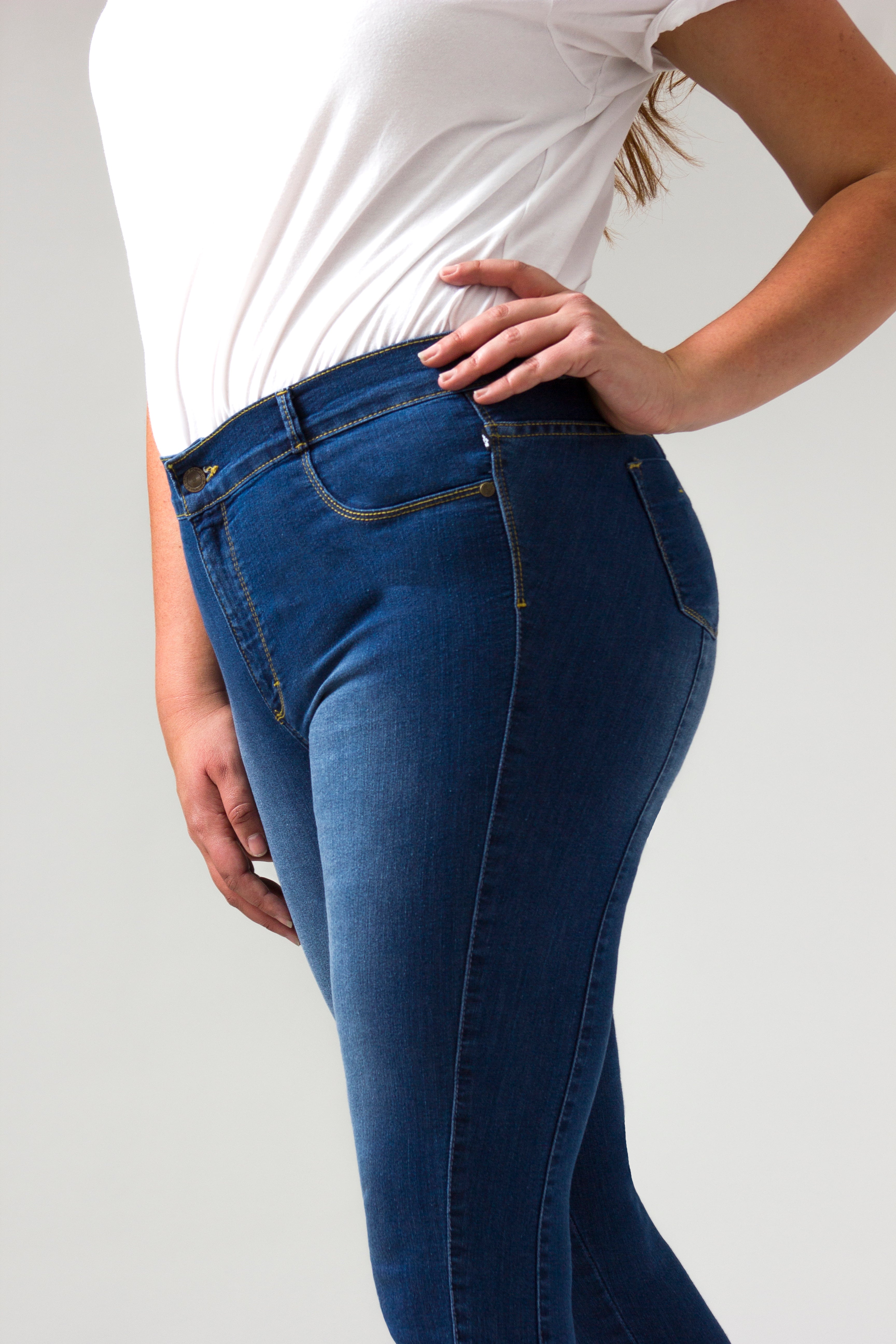 OHPOMP!® Curvy Cintura Alta Ankle Jeans OPE1331