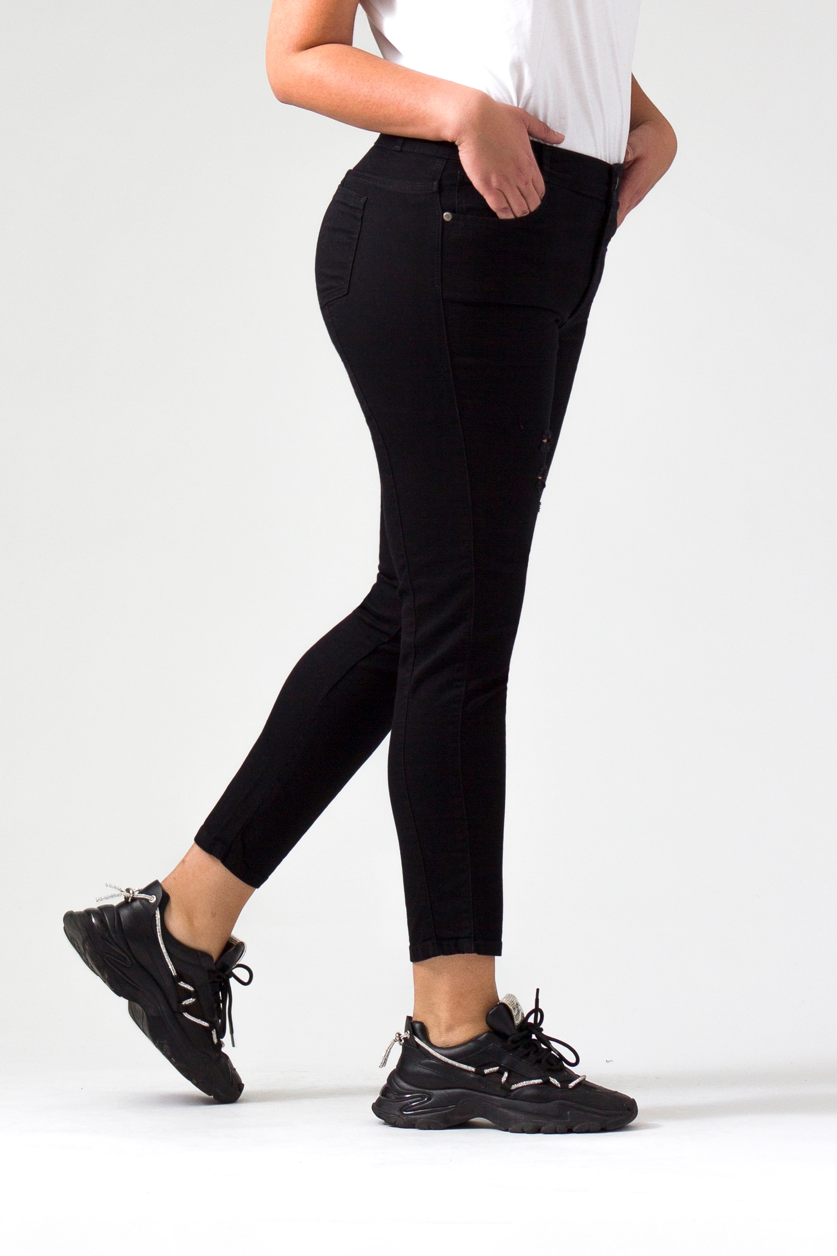 OHPOMP!® Curvy Cintura Alta Skinny Jeans OPE1466