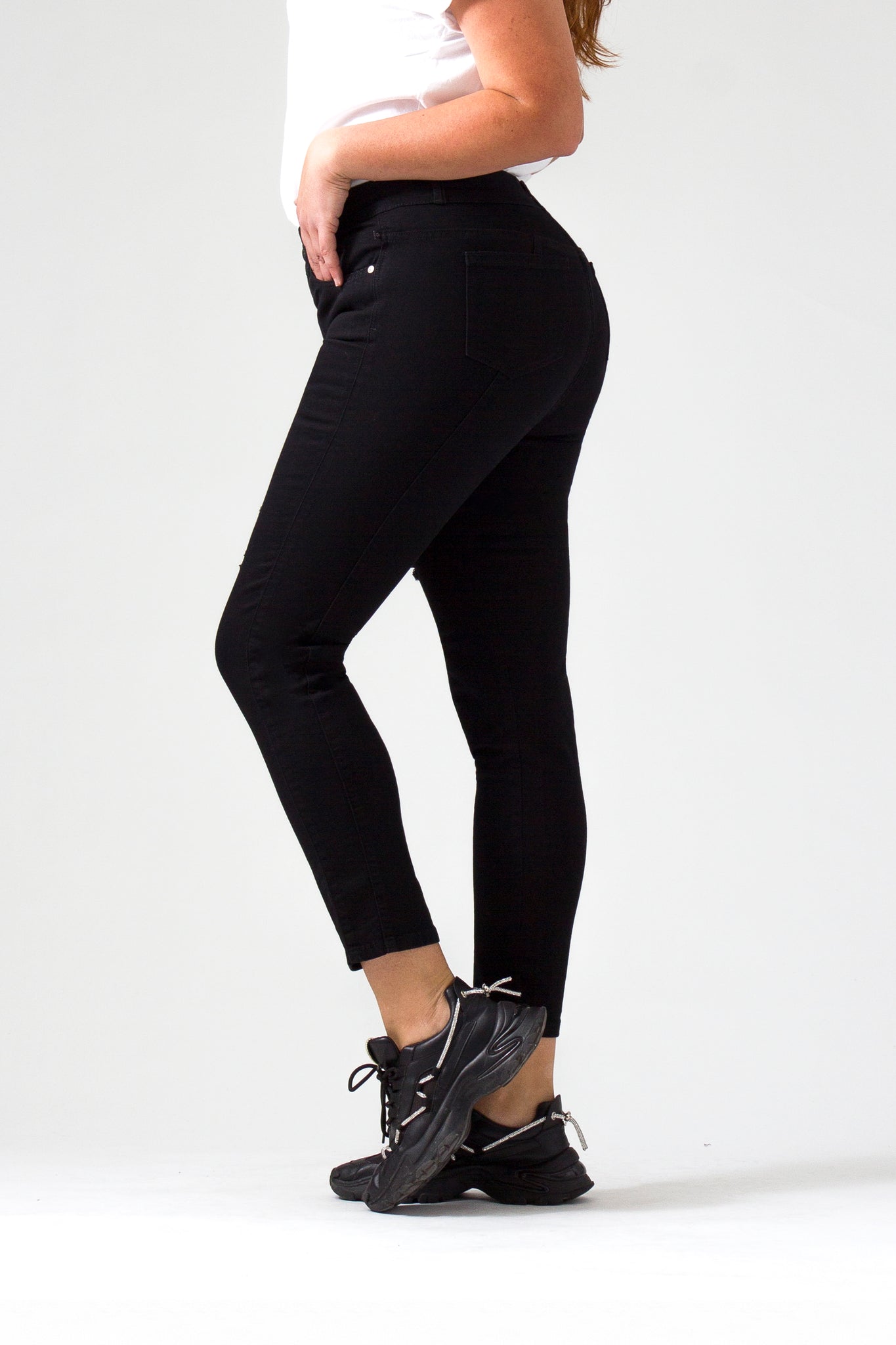OHPOMP!® Curvy Cintura Alta Skinny Jeans OPE1466