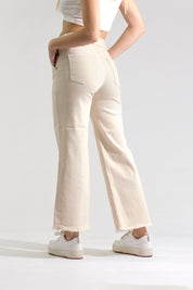 OHPOMP!® Cintura Media Mom Cropped Jeans D1602