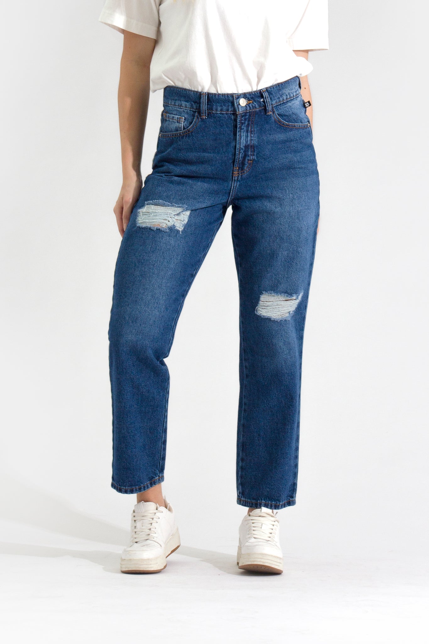 Mom jeans sale cintura alta